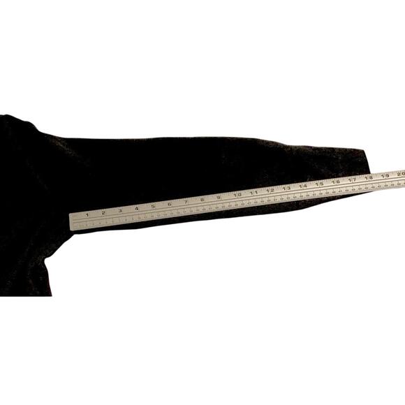 Unbranded Black Womens Elegant Dress Blouse Gold Tone Button Front Closure XL - Picture 6 of 9